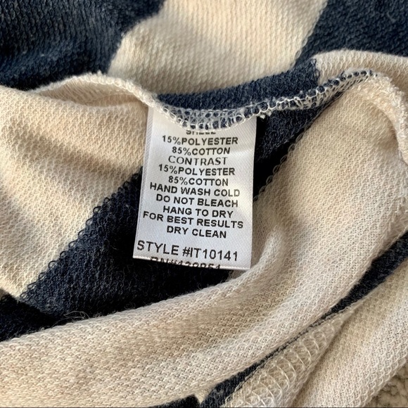 Oddy Navy & Oatmeal Striped Peplum - Picture 8 of 9